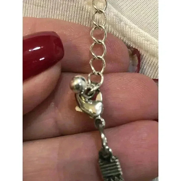 Multistrand Black White Clear Beaded Faceted Bead Necklace with Extender - Picture 15 of 16